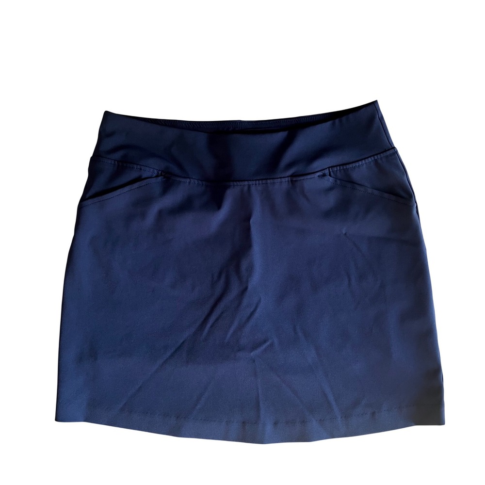 Lilly Pulitzer Luxletic Monica Tennis Golf Skort Sz 8 True Navy UPF 50 Athletic